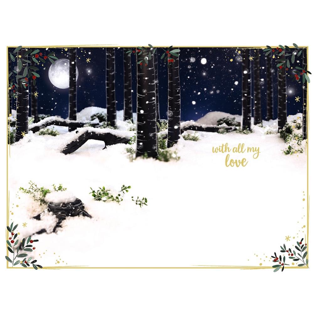 3D Holographic Husband Me to You Bear Christmas Card Extra Image 1